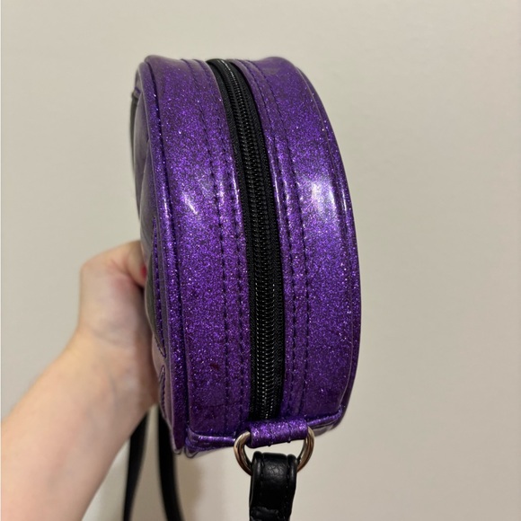 Purple and Black Small Love Pain and Stitches Pumpkin Bag - Picture 4 of 8